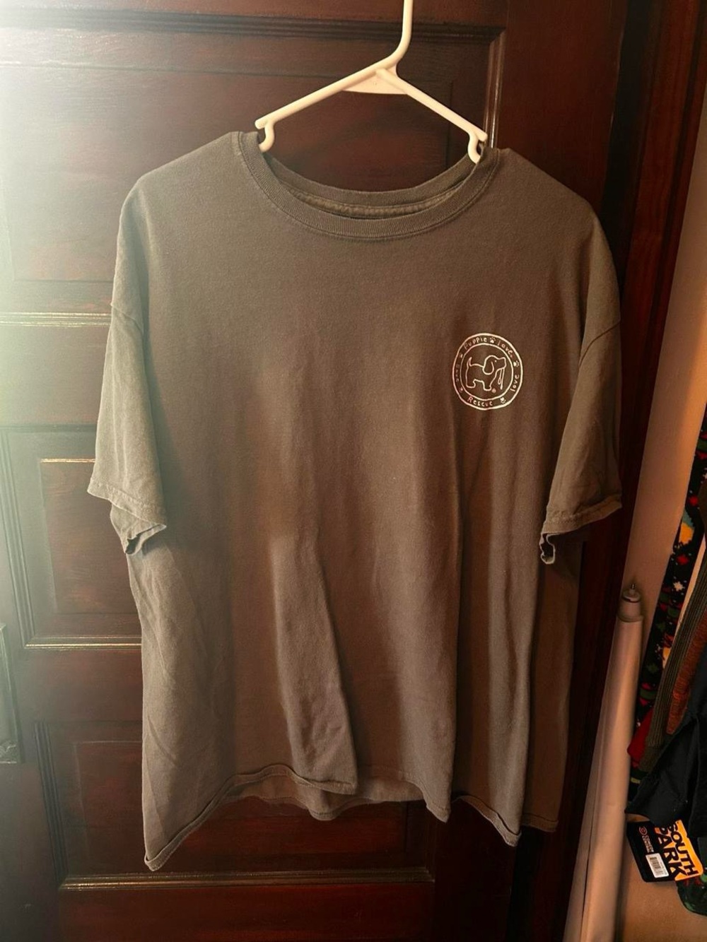 Puppie Love Grey Sunflower Tee 🌻